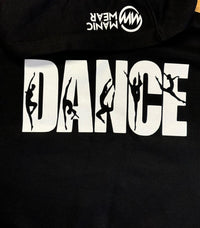 Manic Dance Hoodie Black-White
