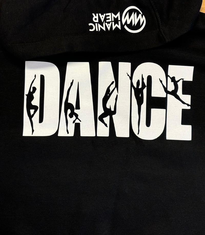 Manic Dance Hoodie Black-White