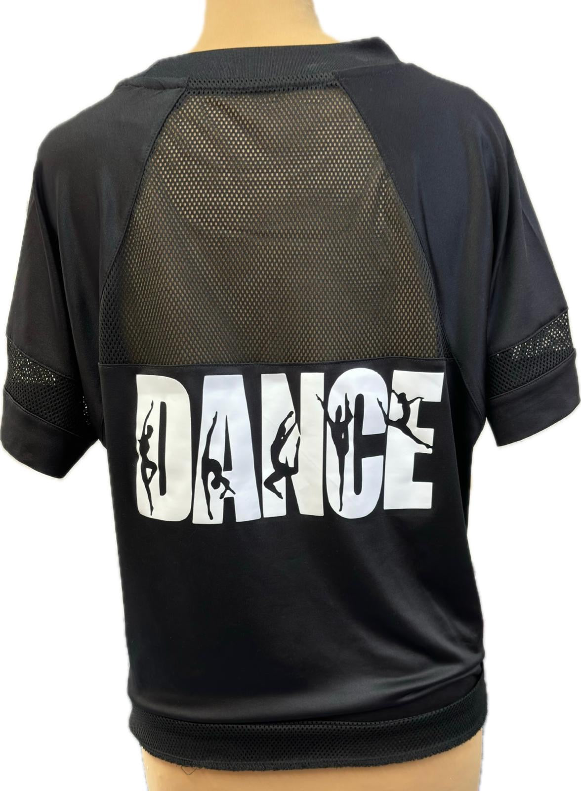 Manic Wear Drawstring Mesh Top Black-White