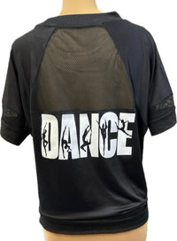 Manic Wear Drawstring Mesh Top Black-White