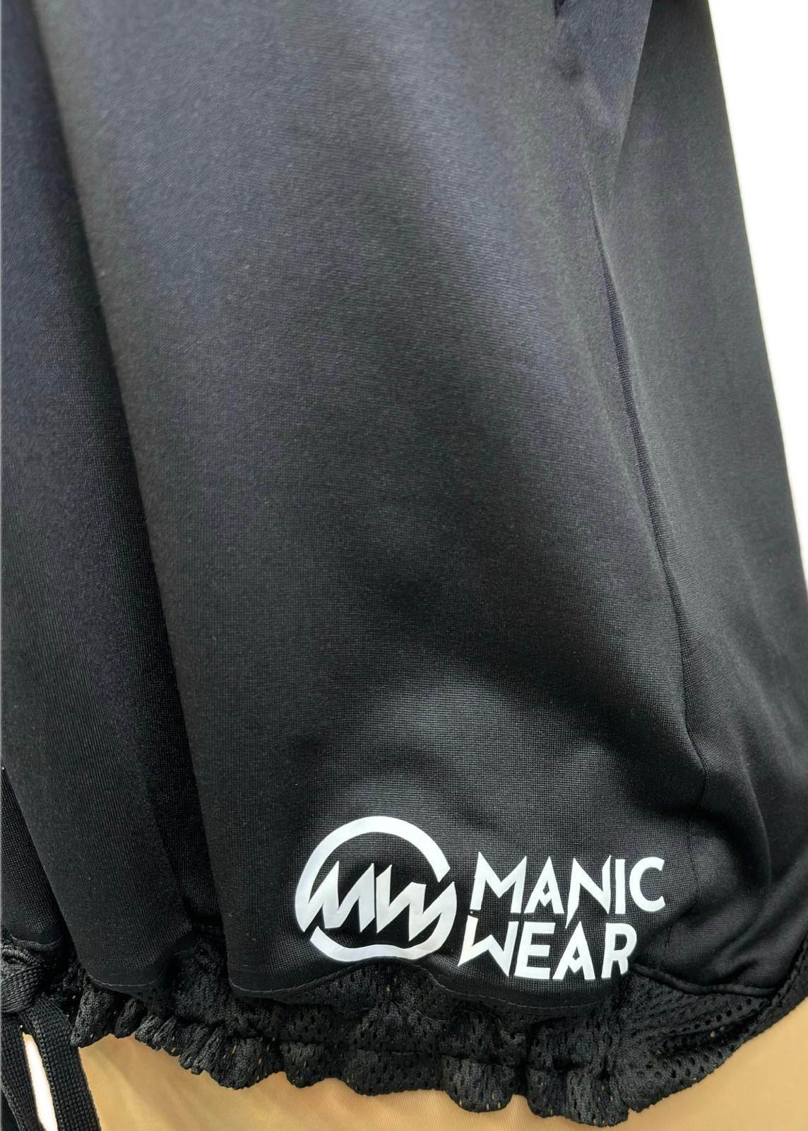 Manic Wear Drawstring Mesh Top Black-White