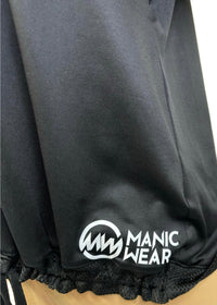Manic Wear Drawstring Mesh Top Black-White