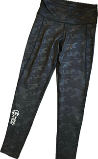 Manic Wear Leggings Black Camo Print