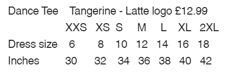 Manic Dance Tee Tangerine-Latte