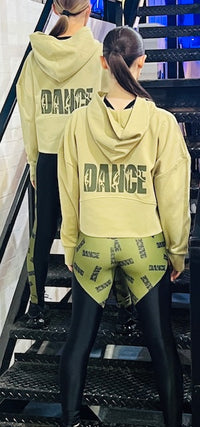Manic Dance Hoodie Sage Green-Olive