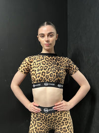 Manic Wear Panther Print Crop Top