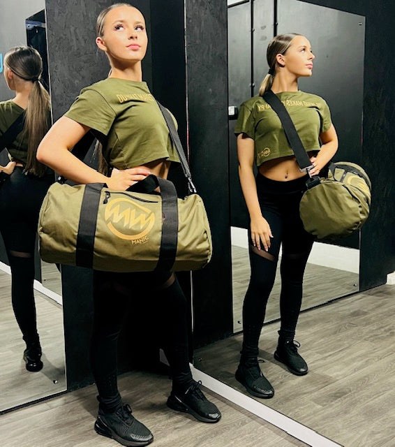 Manic Kit Bag Camo Green - Gold Reflective Logo