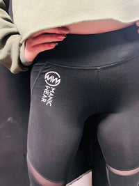 Manic Wear Black Mesh Panel Legging