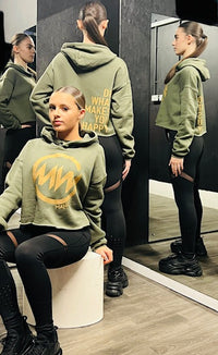 Manic Wear Hoodie Camo Green-Gold Reflective Logo