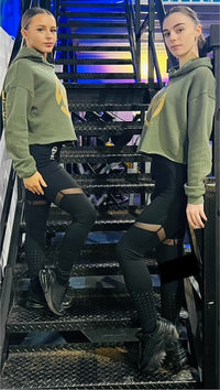 Manic Wear Black Mesh Panel Legging