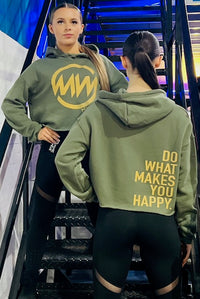 Manic Wear Hoodie Camo Green-Gold Reflective Logo
