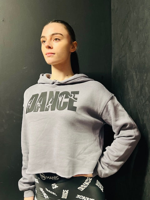 Manic Dance Hoodie Steel-Black 3D Rubber Logo