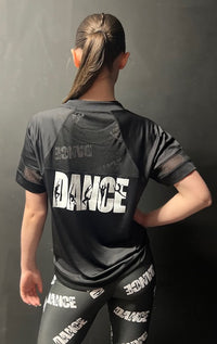 Manic Wear Drawstring Mesh Top Black-White