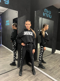 Manic Dance Hoodie Black-White