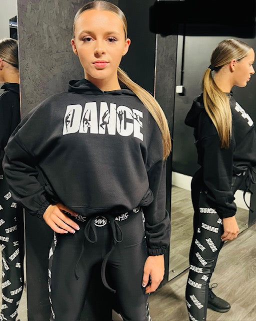Manic Dance Hoodie Black-White