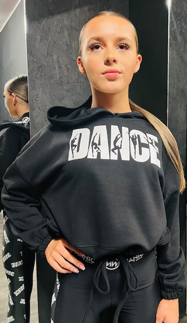 Manic Dance Hoodie Black-White