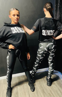 Manic Dance Hoodie Black-White