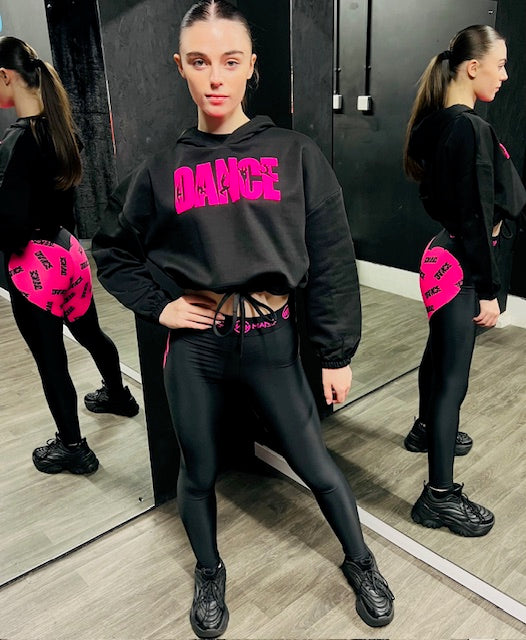 Manic Dance Hoodie Black-Lipstick