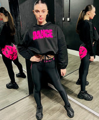Manic Dance Hoodie Black-Lipstick