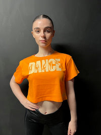 Manic Dance Tee Tangerine-Latte