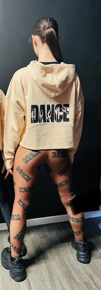 Manic Dance Leggings Cappuccino-Black Large Logo