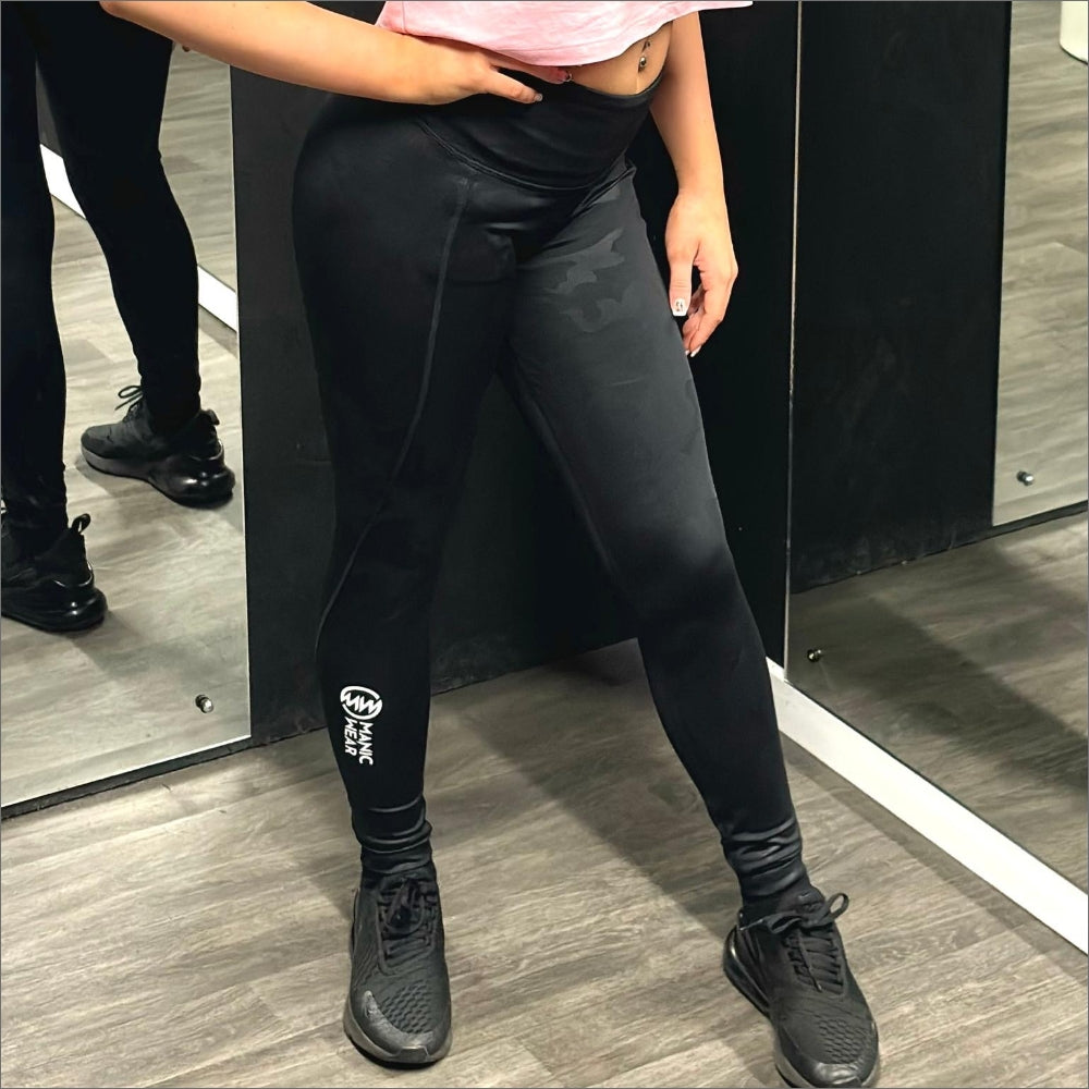 Manic Wear Leggings Black Camo Print