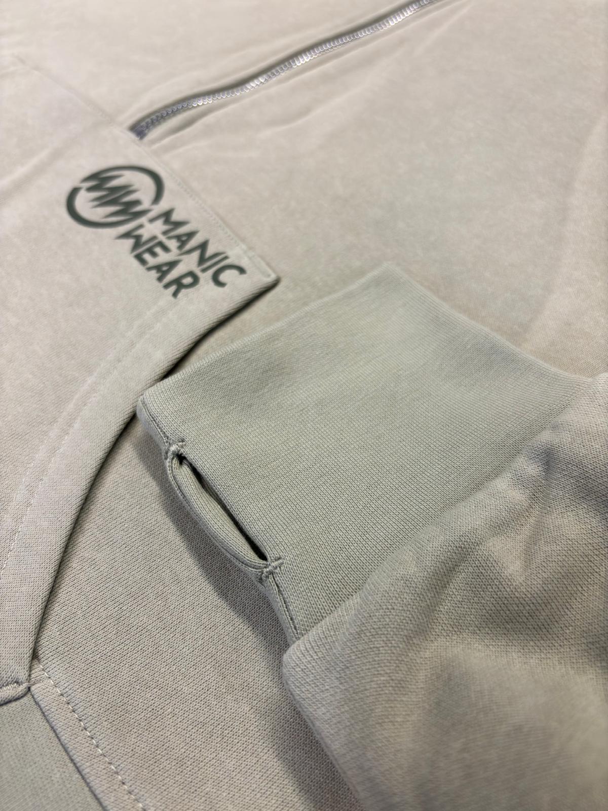 Manic Dance Hoodie Sage Green-Olive