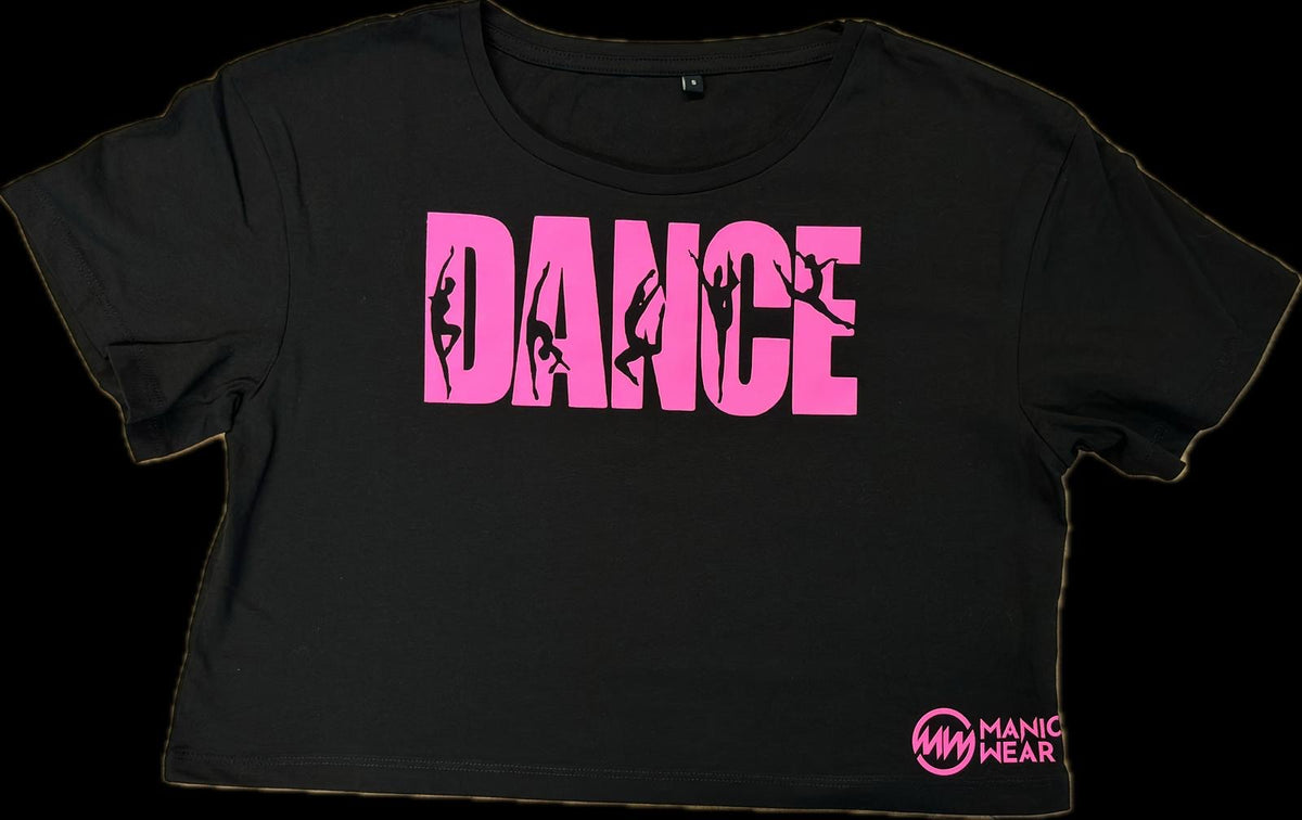 Manic Dance Tee Black-Lipstick