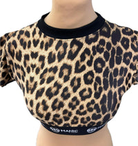 Manic Wear Panther Print Crop Top