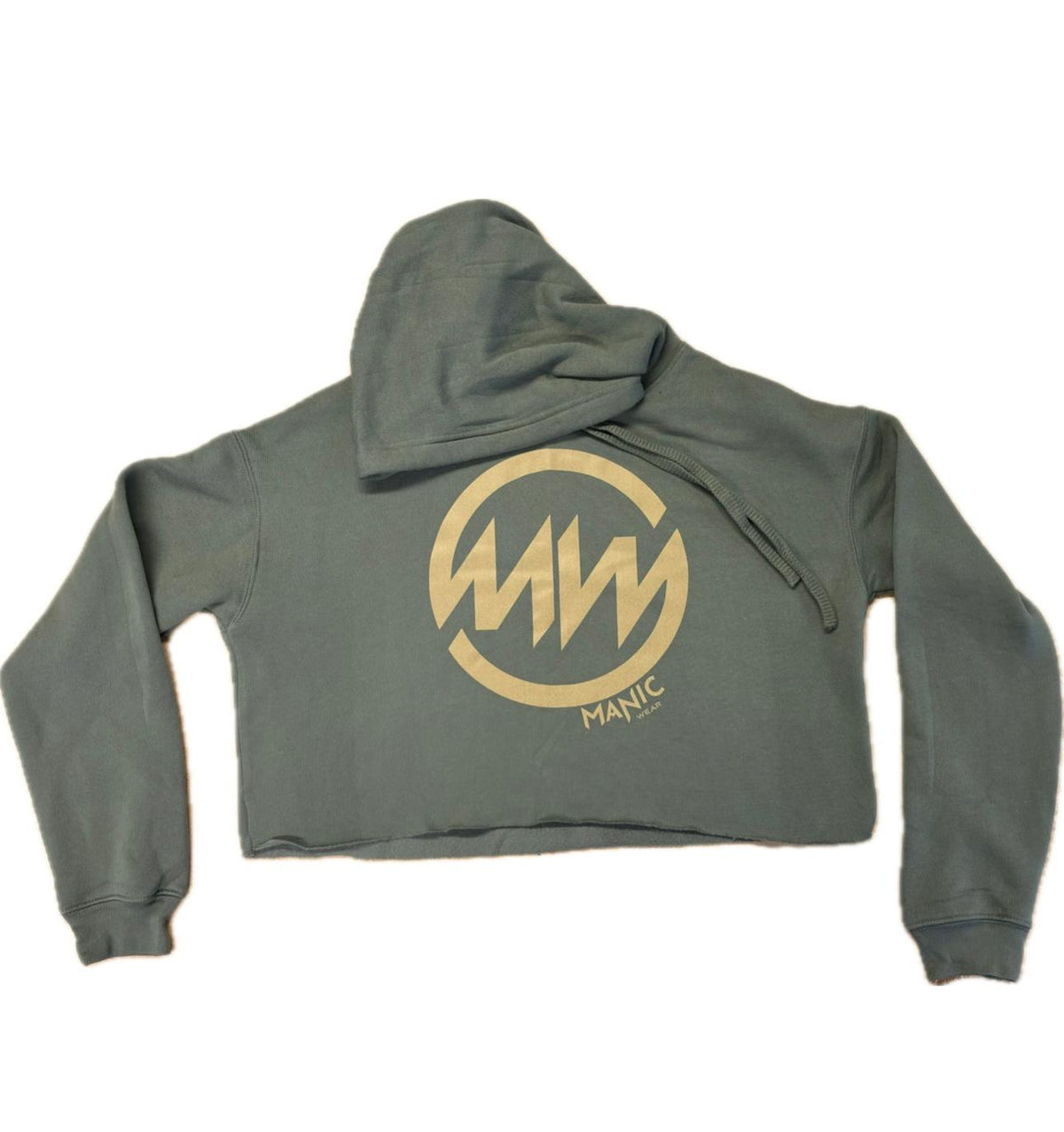 Manic Wear Hoodie Camo Green-Gold Reflective Logo