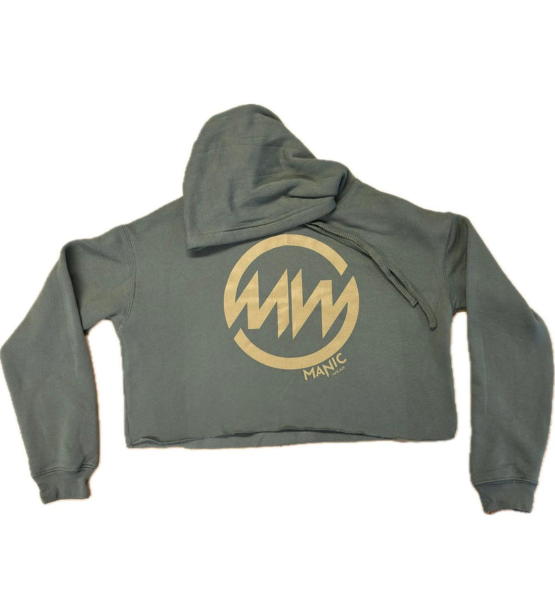 Manic Wear Hoodie Camo Green-Gold Reflective Logo