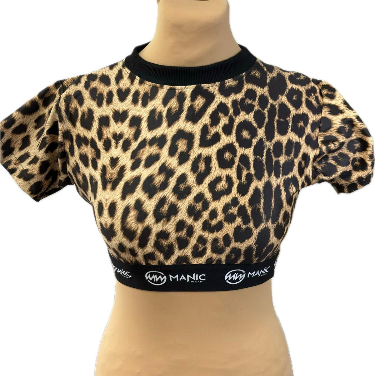 Manic Wear Panther Print Crop Top