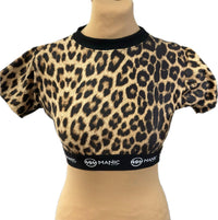 Manic Wear Panther Print Crop Top