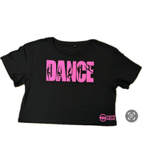 Manic Dance Tee Black-Lipstick